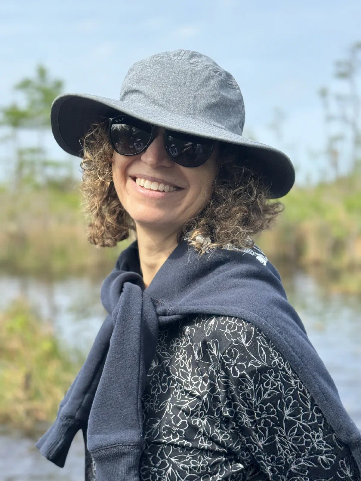 Olga on a field trip at Grassy Waters.